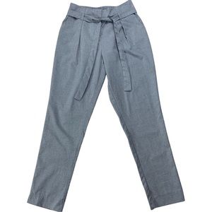REVAMPED- High Rise Pleated tie pants (L)